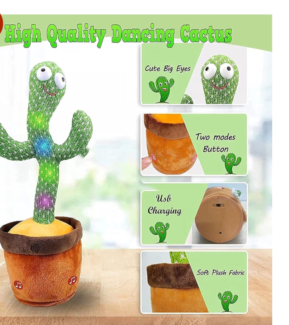 Talking Cactus Baby Toys for Kids Dancing Cactus Toys Can Sing Wriggle & Singing Recording